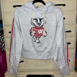 Cropped Wisconsin badger hoodie